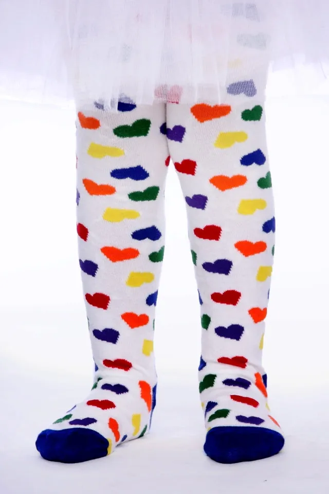 #240 Rainbow Heart Tights
