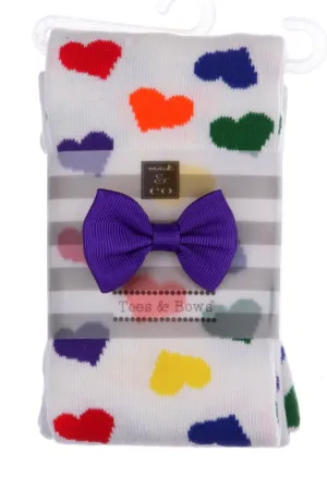 #240 Rainbow Heart Tights