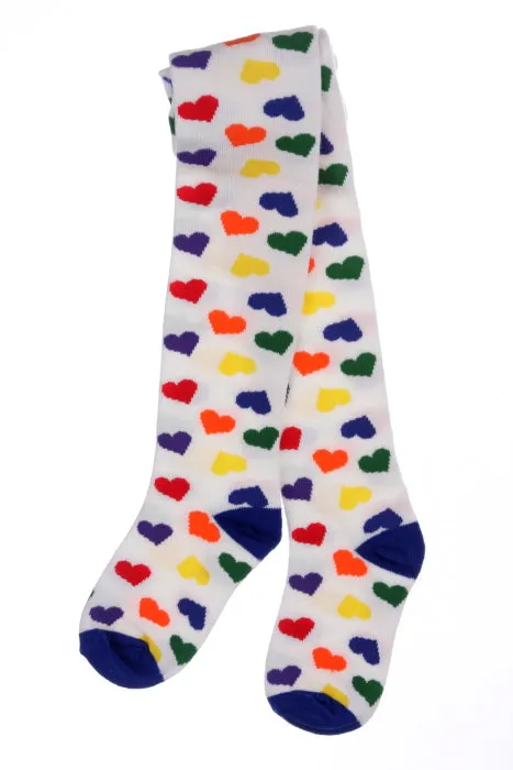 #240 Rainbow Heart Tights
