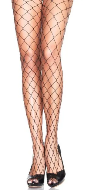 Black Fence Net Tights (Women's)