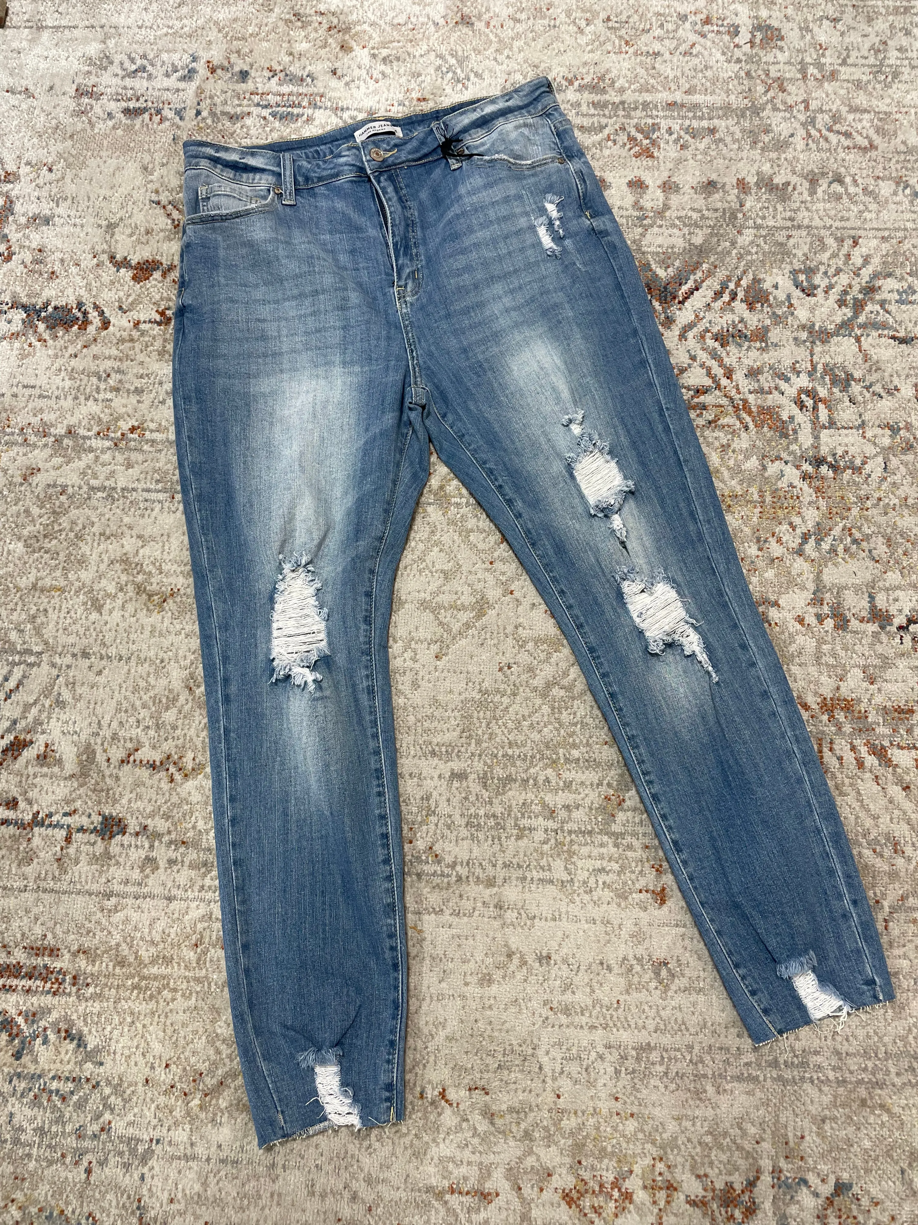 Boyfriend Distressed Hammer Jeans