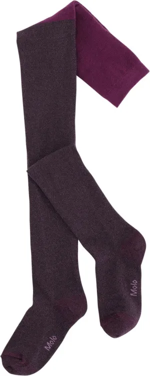 Glitter Tights | Purple Shadow