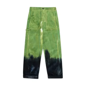 henrik vibskov crumpet corduroy pants (black / green)