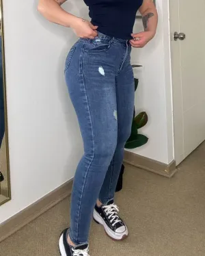 Hochbund Slim Fit Jeans