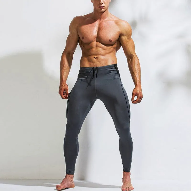 Men's Compression Leggings With Elastic Waist
