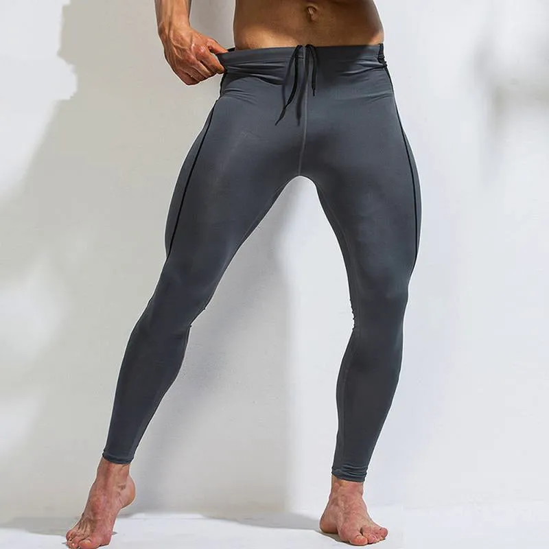 Men's Compression Leggings With Elastic Waist