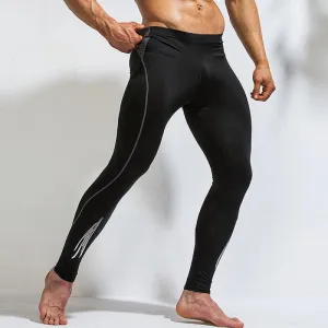 Men's Compression Leggings With Elastic Waist