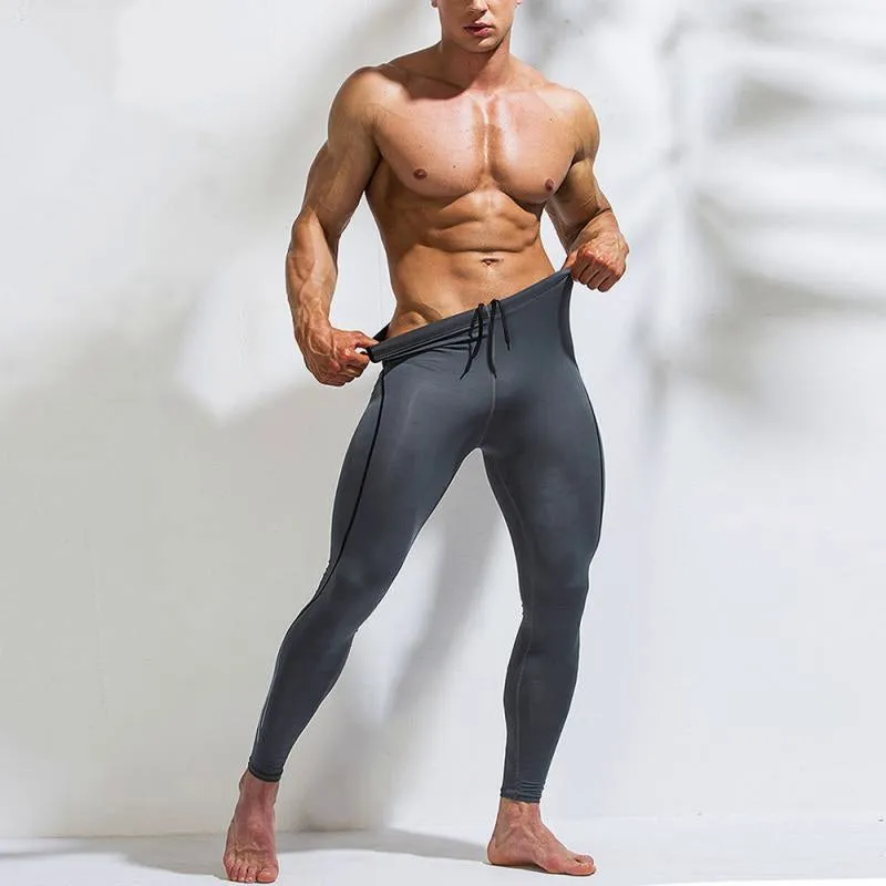 Men's Compression Leggings With Elastic Waist