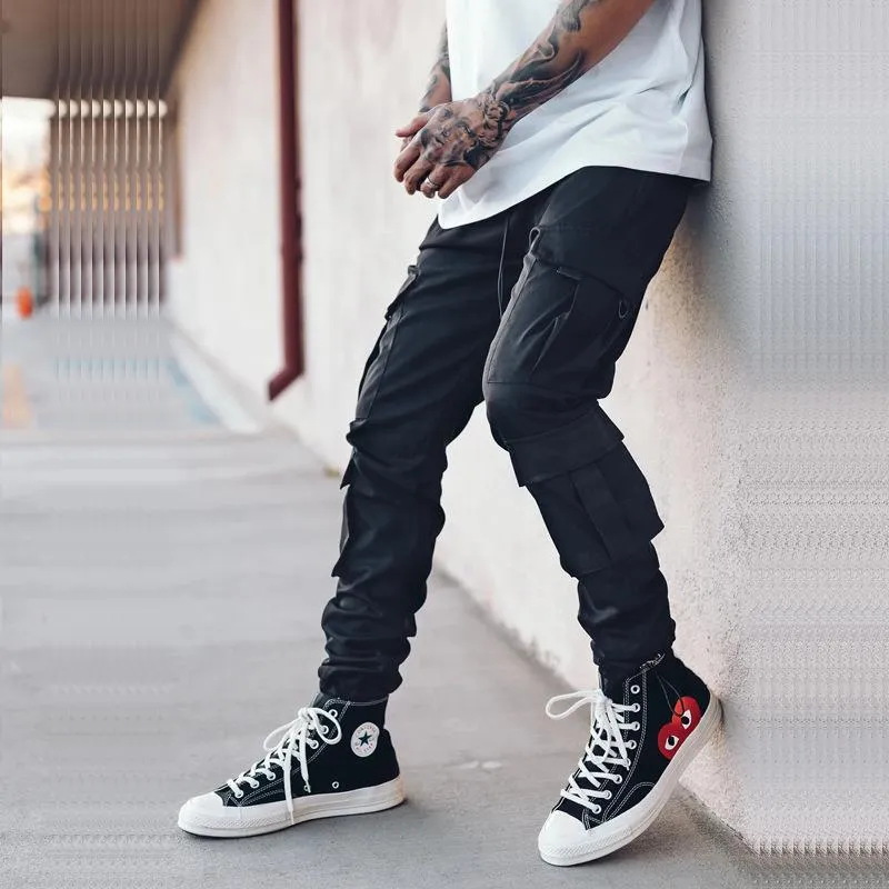 Men’s Loose Oversize Woven Trousers - Sporty & Casual