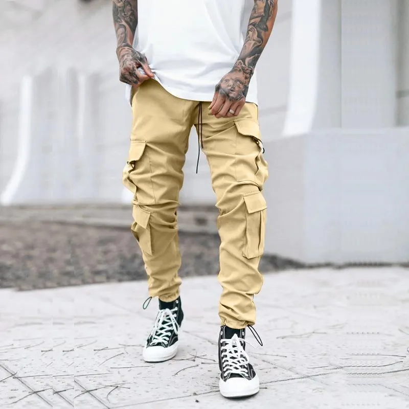 Men’s Loose Oversize Woven Trousers - Sporty & Casual