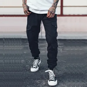 Men’s Loose Oversize Woven Trousers - Sporty & Casual