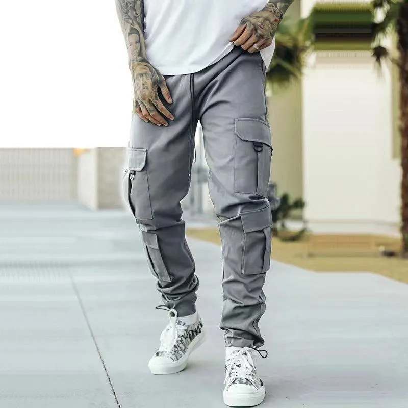 Men’s Loose Oversize Woven Trousers - Sporty & Casual
