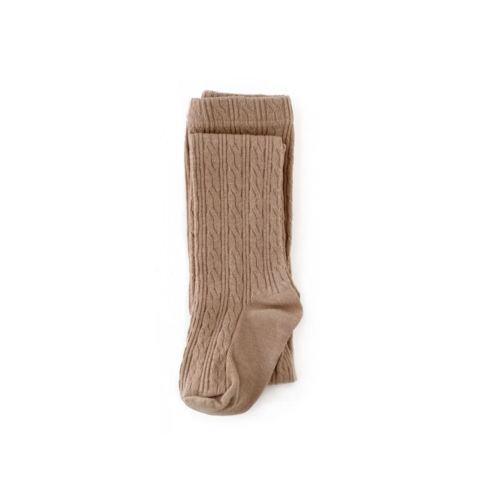 Oat Cable Knit Tights