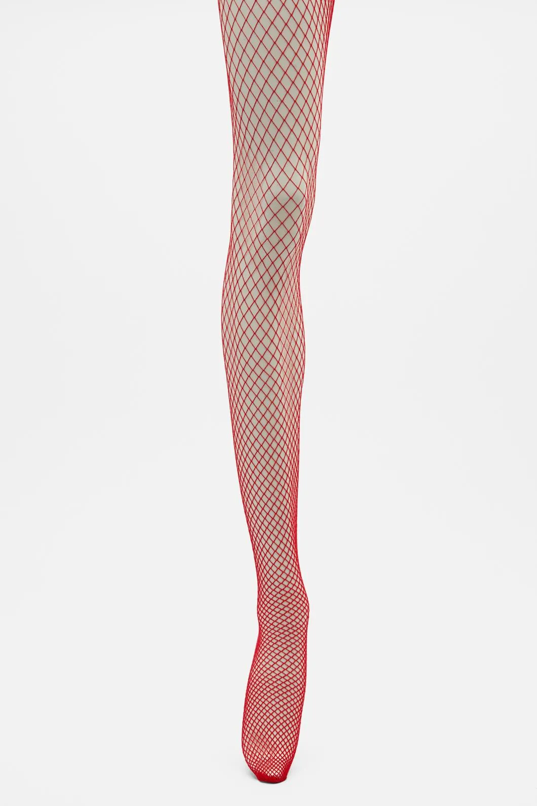 Red Fishnet Tights