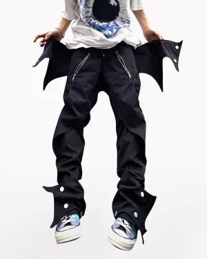 Streetwear Futuristic Punk Bat Pants