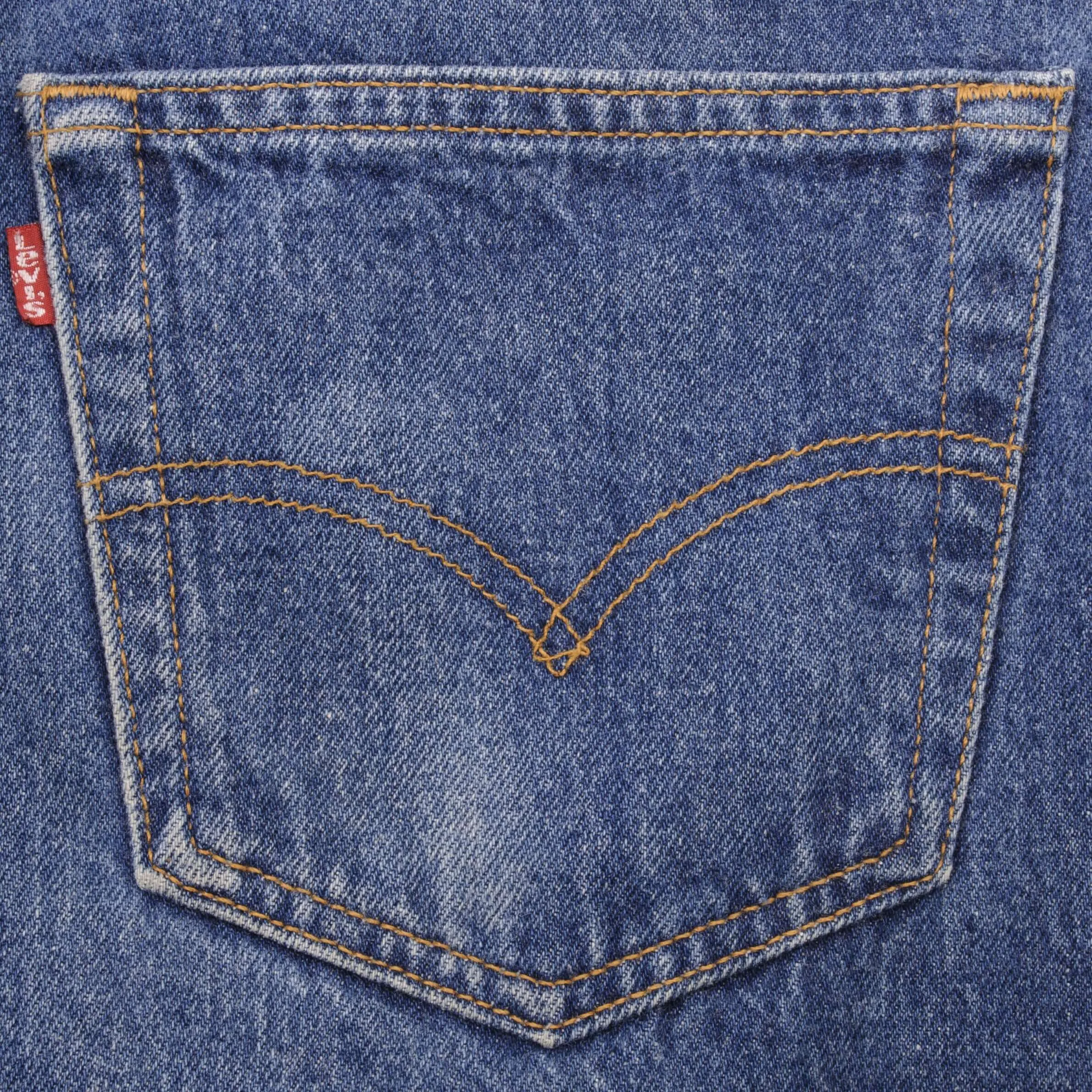 VINTAGE LEVIS 501 JEANS INDIGO 1990S SIZE W34 L32 MADE IN USA