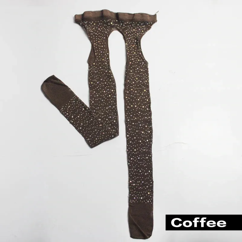 Women's Acrylic Thin Tights With Glitters