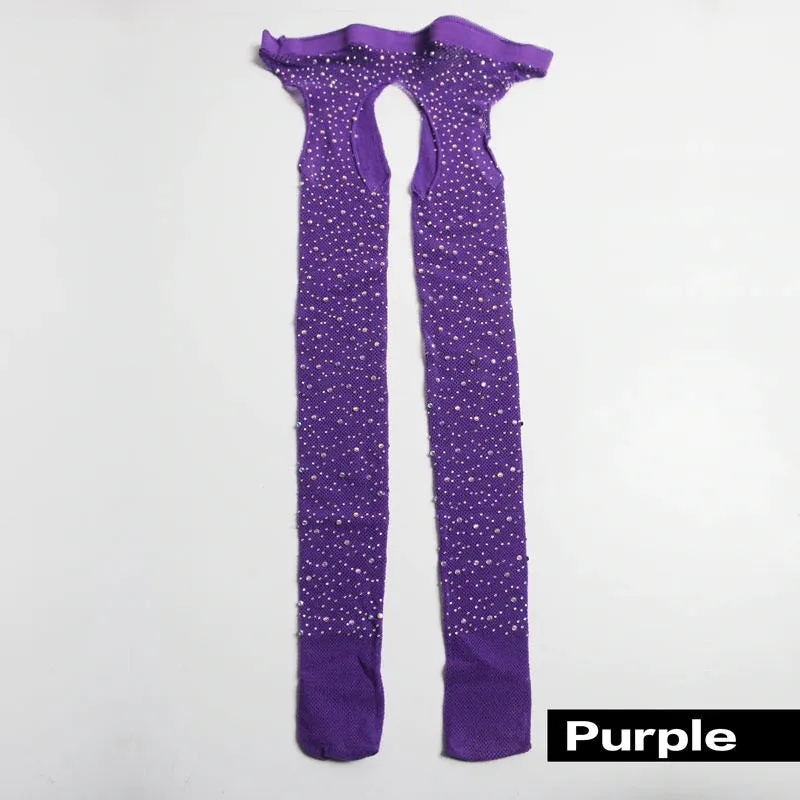 Women's Acrylic Thin Tights With Glitters