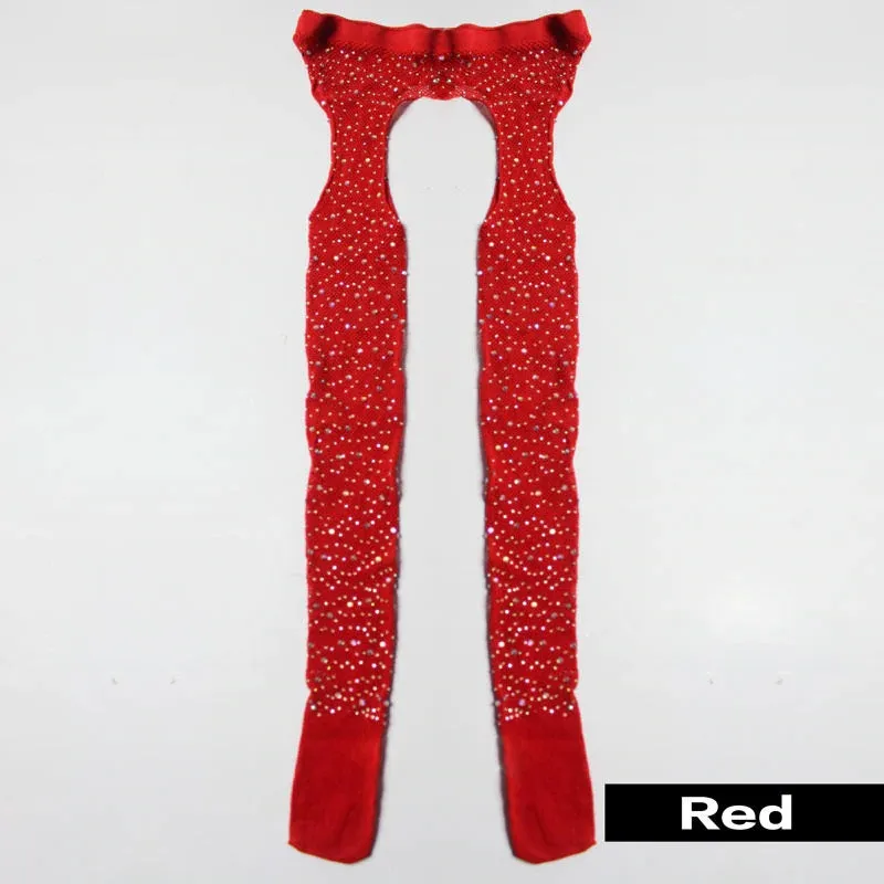 Women's Acrylic Thin Tights With Glitters