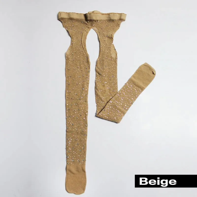 Women's Acrylic Thin Tights With Glitters